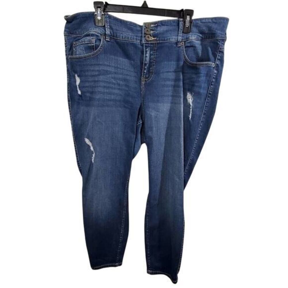TORRID distressed stretch jeggings plus size 20S short